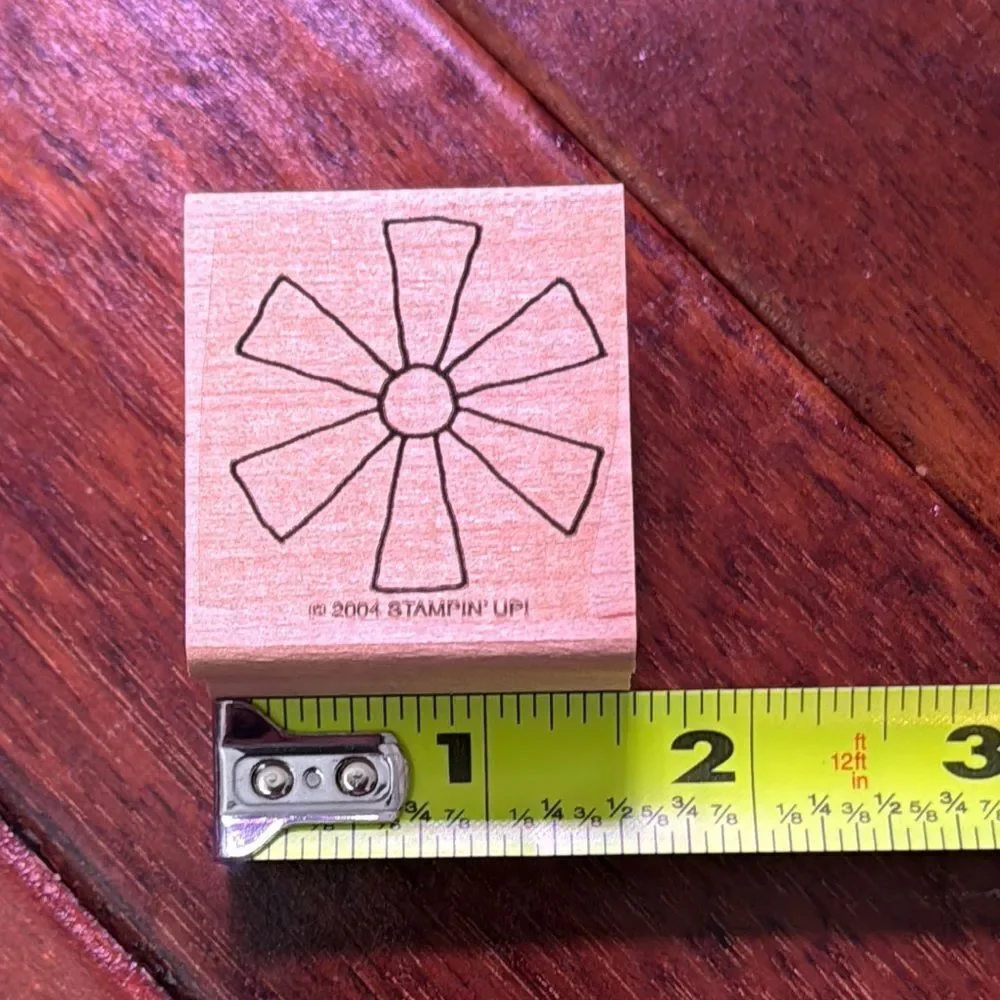 Stampin' Up! Black Floral Rubber Stamp